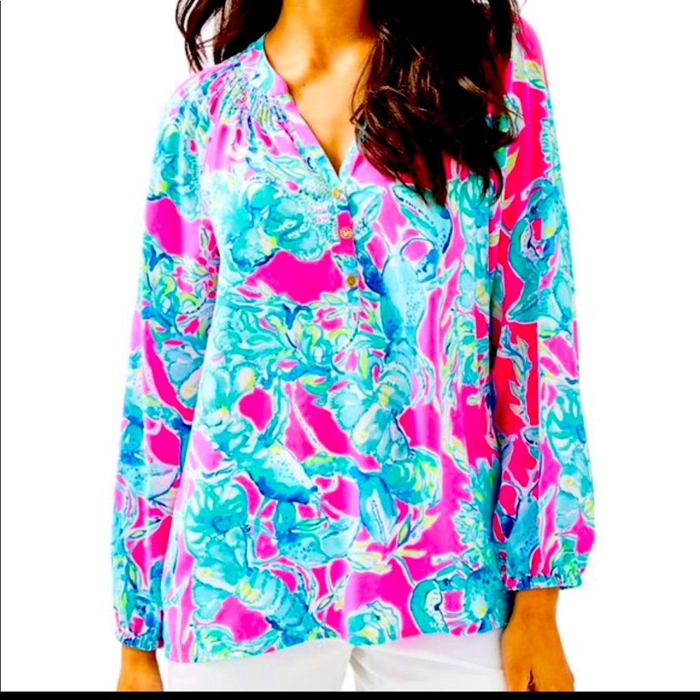 Lilly Pulitzer Elsa Silk Top